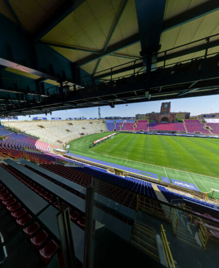 Illuminazione per stadi a LED - Stadio Renato Dall'Ara Bologna FC - AEC Illuminazione